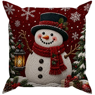 Evdek Christmas Çift Tarafı Baskılı Kırlent Kılıfı 6ECHD5
