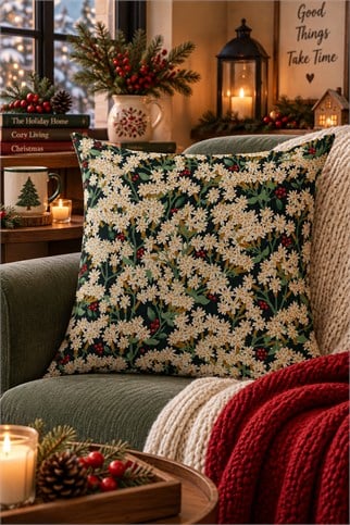 Evdek Christmas Çift Tarafı Baskılı Kırlent Kılıfı 6ECHD30