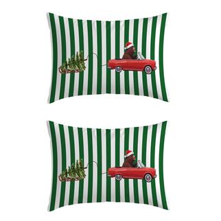 Evdek Christmas Çift Taraflı Dikdörtgen Kılıfı Ds8