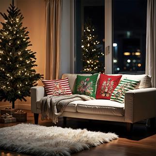 Evdek Christmas Kırlent Kılıfı Ds12