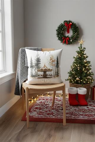 Evdek Christmas Kırlent Kılıfı Ds25