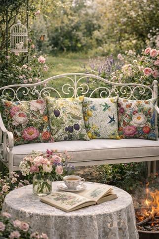 Evdek Çift Tarafı Baskılı 4’lü Kırlent Kılıfı 6EOD15