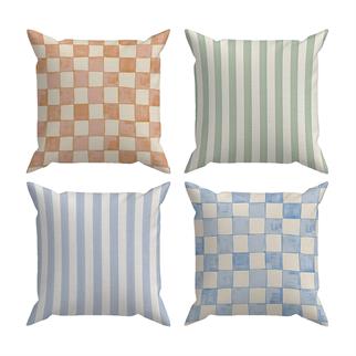 Evdek Çift Tarafı Baskılı 4’lü Kırlent Kılıfı 6EOD10