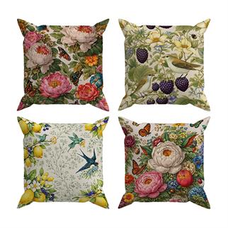 Evdek Çift Tarafı Baskılı 4’lü Kırlent Kılıfı 6EOD15