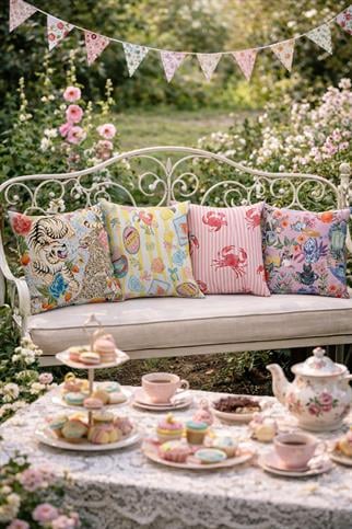 Evdek Çift Tarafı Baskılı 4’lü Kırlent Kılıfı 6EOD14