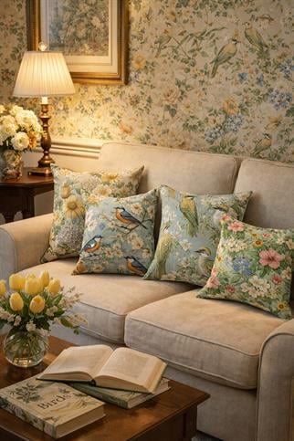 Evdek Çift Tarafı Baskılı 4’lü Kırlent Kılıfı 6EOD17