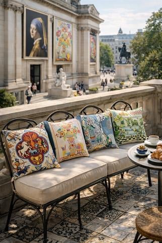 Evdek Çift Tarafı Baskılı 4’lü Kırlent Kılıfı 6EOD18