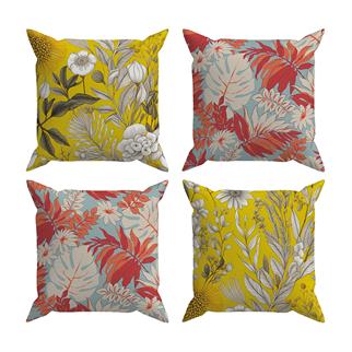 Evdek Çift Tarafı Baskılı 4’lü Kırlent Kılıfı 6EOD9