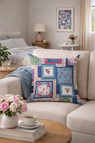 Evdek Çift Tarafı Baskılı Kırlent Kılıfı 6EBD34