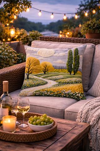 Evdek Çift Tarafı Baskılı Kırlent Kılıfı 6EOD45