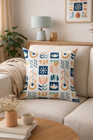 Evdek Çift Tarafı Baskılı Kırlent Kılıfı 6EBD26