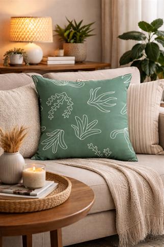 Evdek Çift Tarafı Baskılı Kırlent Kılıfı 6EBD12