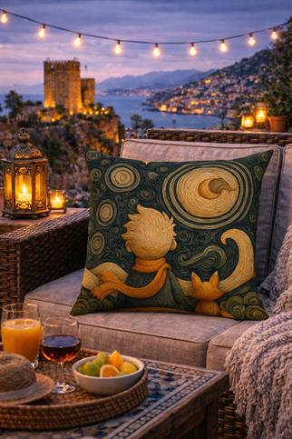 Evdek Çift Tarafı Baskılı Kırlent Kılıfı 6EOD50