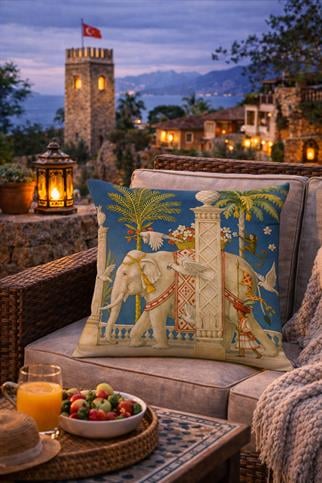 Evdek Çift Tarafı Baskılı Kırlent Kılıfı 6EOD49