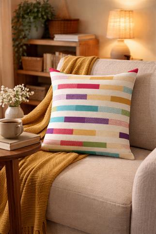 Evdek Çift Tarafı Baskılı Kırlent Kılıfı 6EOD1