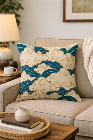 Evdek Çift Tarafı Baskılı Kırlent Kılıfı 6EBD9