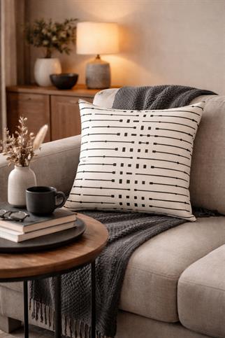 Evdek Çift Tarafı Baskılı Kırlent Kılıfı 6EOD2