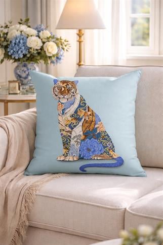 Evdek Çift Tarafı Baskılı Kırlent Kılıfı 6EOD24