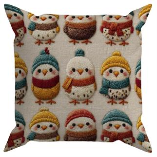 Evdek Çift Tarafı Baskılı Kırlent Kılıfı 6EOD38