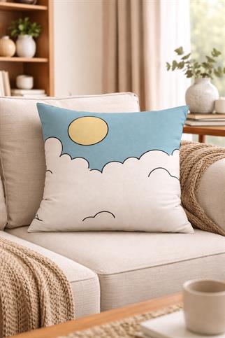 Evdek Çift Tarafı Baskılı Kırlent Kılıfı 6EBD24