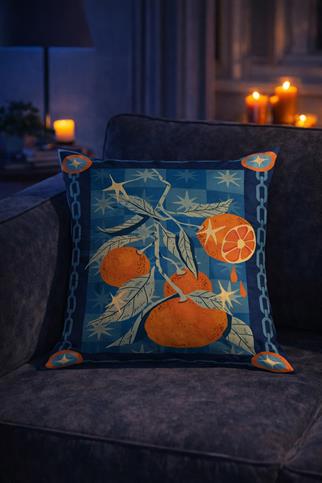 Evdek Çift Tarafı Baskılı Kırlent Kılıfı 6EOD21