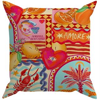 Evdek Çift Tarafı Baskılı Kırlent Kılıfı 6EOD15