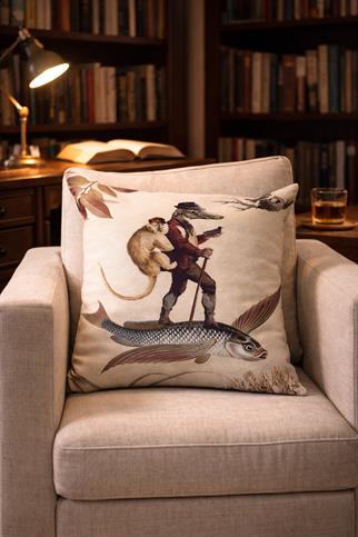 Evdek Çift Tarafı Baskılı Kırlent Kılıfı 6EOD33