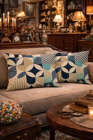 Evdek Çift Taraflı Dikdörtgen Kırlent Kılıf 2li Ds109