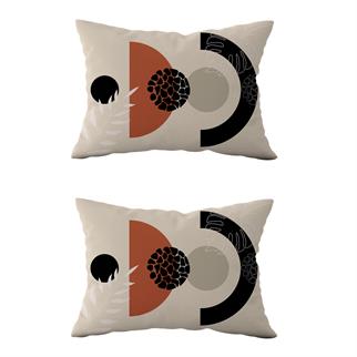 Evdek Çift Taraflı Dikdörtgen Kırlent Kılıf 2li Ds75