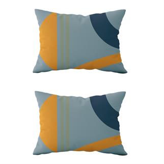 Evdek Çift Taraflı Dikdörtgen Kırlent Kılıf 2’li KL31