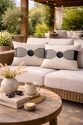 Evdek Çift Taraflı Dikdörtgen Kırlent Kılıf 2li Ds52