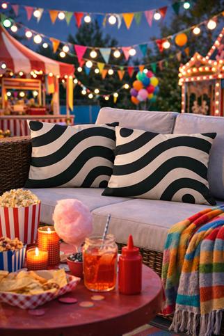 Evdek Çift Taraflı Dikdörtgen Kırlent Kılıf 2li Ds65