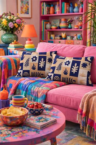 Evdek Çift Taraflı Dikdörtgen Kırlent Kılıf 2li Ds72