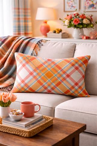 Evdek Çift Taraflı Dikdörtgen Kırlent Kılıfı 6EMD5