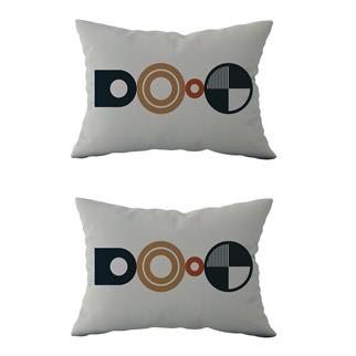 Evdek Çift Taraflı Dikdörtgen Kırlent Kılıf 2li Ds92