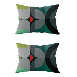 Evdek Çift Taraflı Dikdörtgen Kırlent Kılıf 2li Ds70