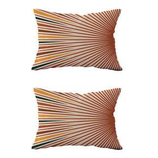 Evdek Çift Taraflı Dikdörtgen Kırlent Kılıf 2li Ds91