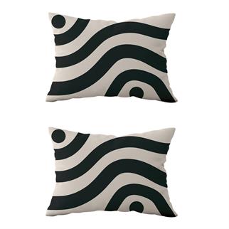 Evdek Çift Taraflı Dikdörtgen Kırlent Kılıf 2li Ds65