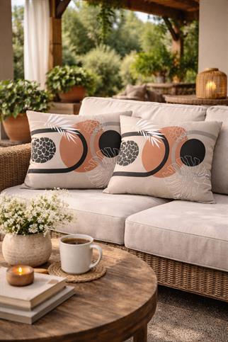 Evdek Çift Taraflı Dikdörtgen Kırlent Kılıf 2li Ds49