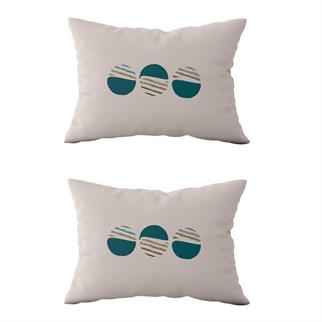 Evdek Çift Taraflı Dikdörtgen Kırlent Kılıf 2li Ds61