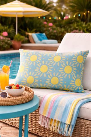 Evdek Çift Taraflı Dikdörtgen Kırlent Kılıfı TK35