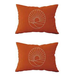 Evdek Çift Taraflı Dikdörtgen Kırlent Kılıf 2li Ds3