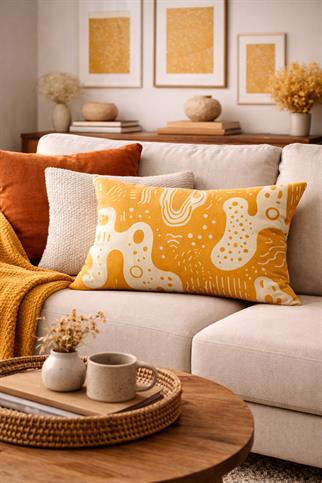 Evdek Çift Taraflı Dikdörtgen Kırlent Kılıfı TK8