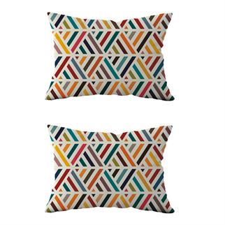 Evdek Çift Taraflı Dikdörtgen Kırlent Kılıf 2li Ds111