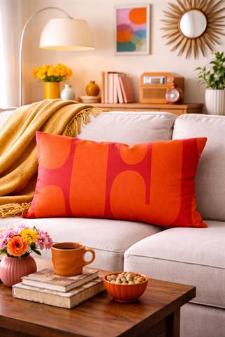 Evdek Çift Taraflı Dikdörtgen Kırlent Kılıfı 6EMD13