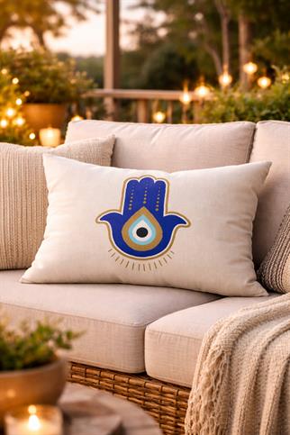 Evdek Çift Taraflı Dikdörtgen Kırlent Kılıfı TK22