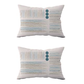 Evdek Çift Taraflı Dikdörtgen Kırlent Kılıf 2li Ds11