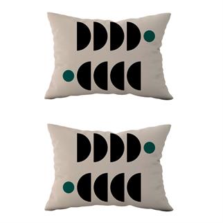 Evdek Çift Taraflı Dikdörtgen Kırlent Kılıf 2li Ds85