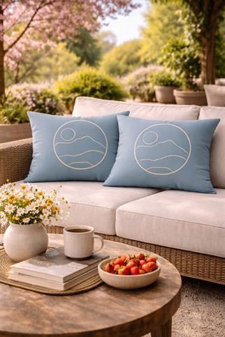 Evdek Çift Taraflı Dikdörtgen Kırlent Kılıf 2li Ds54