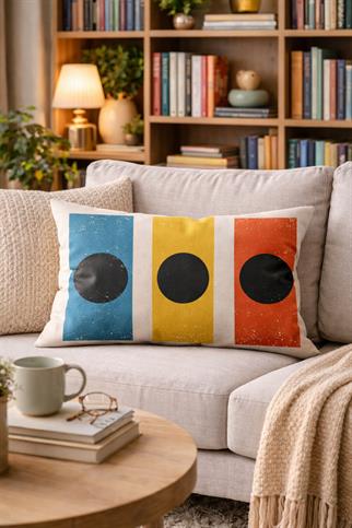 Evdek Çift Taraflı Dikdörtgen Kırlent Kılıfı TK26